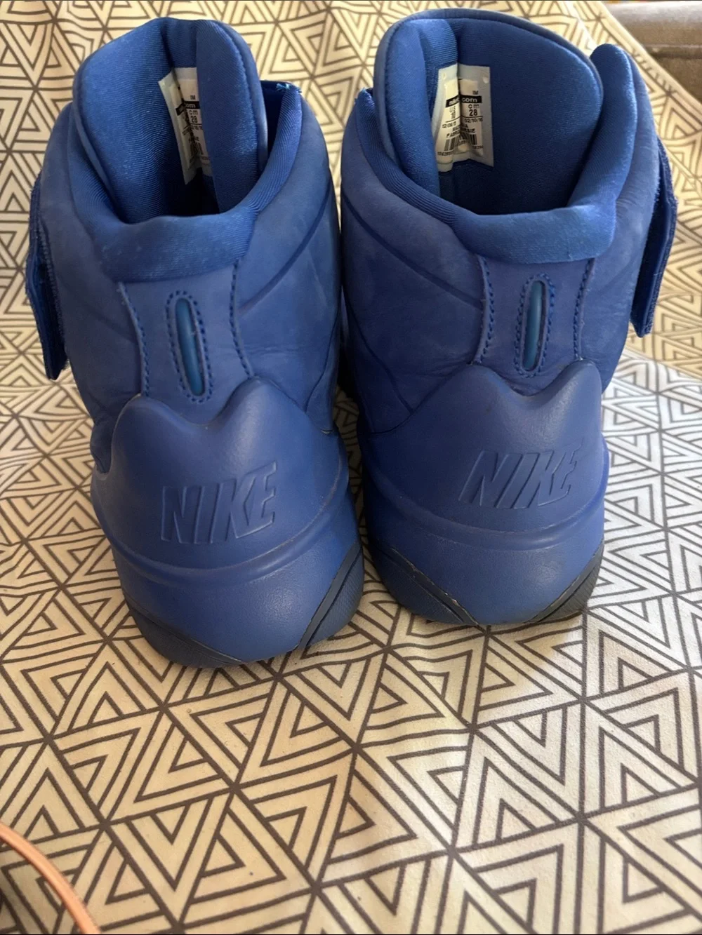 Nike Men’s High-Top Strap Sneakers — Royal Blue